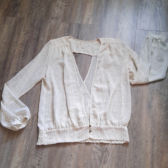 BKE Tops - Like new! BKE sheer lowcut blouse